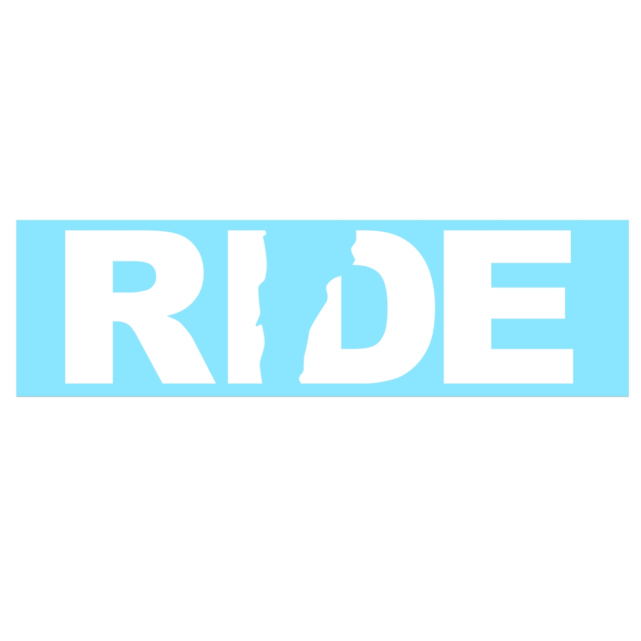 Ride Vermont Classic Decal (White Logo)