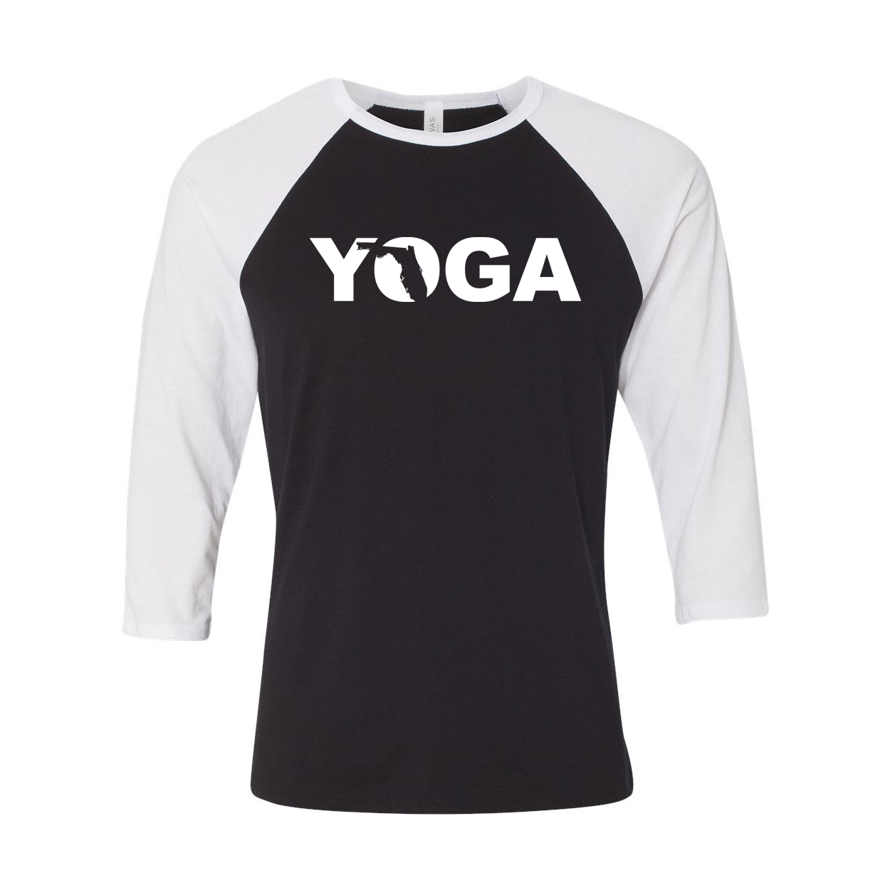 Yoga Florida Classic Raglan Shirt Black/White (White Logo)