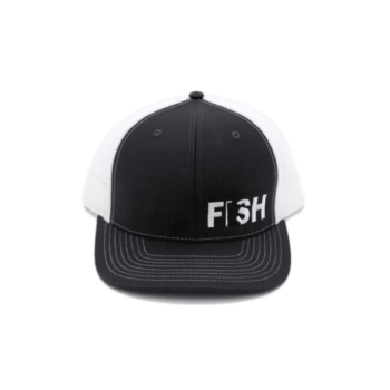 Fish Brand Minnesota Logo Classic Trucker Hat Black_Orange