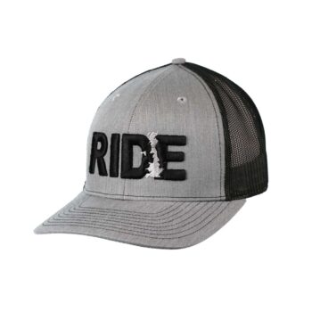 Ride United Kingdom Classic Trucker Snapback Hat Gray_Black