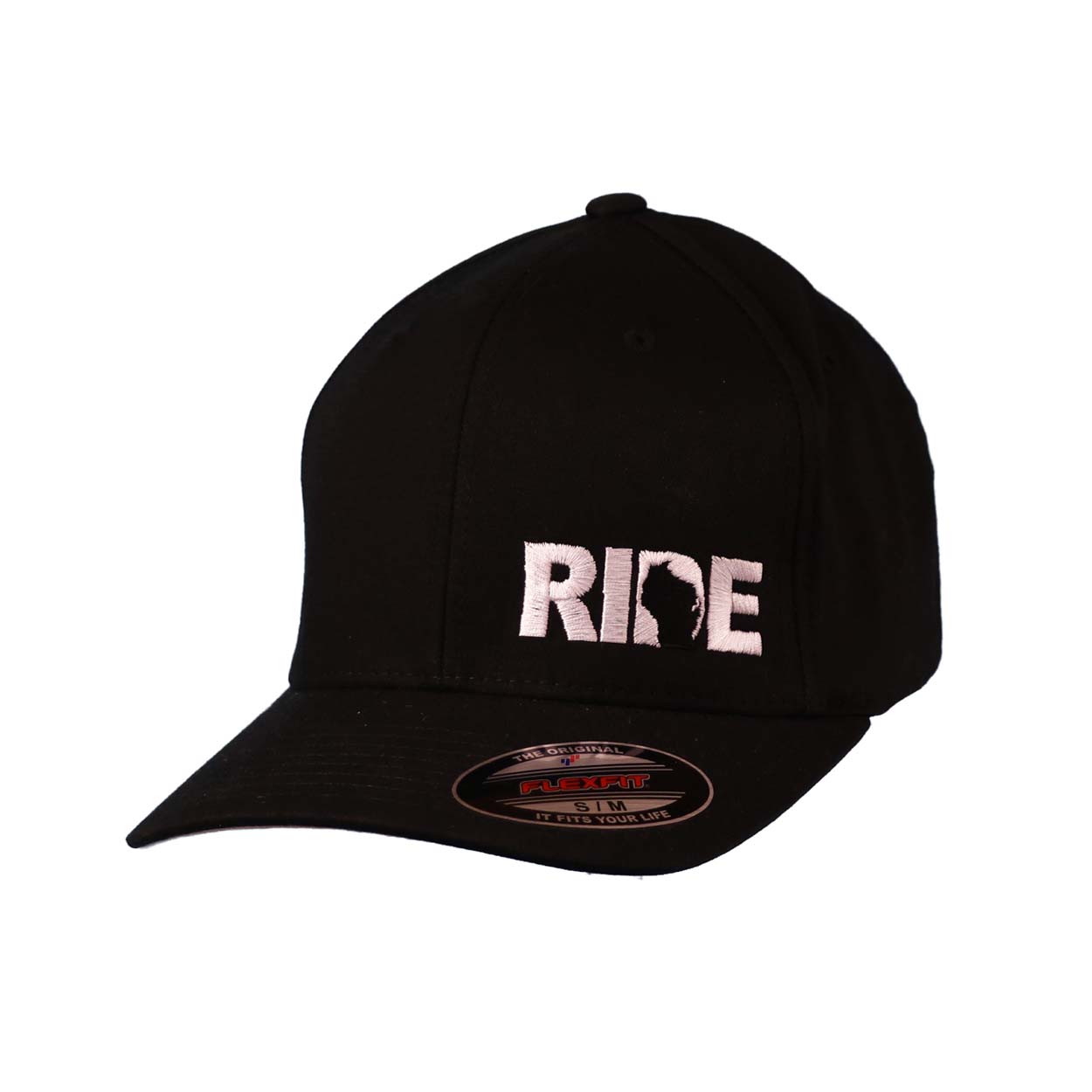 Ride Wisconsin Night Out Embroidered Flex Fit Hat Black/White
