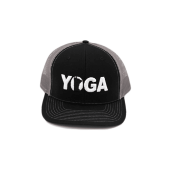 Yoga Brand™ Minnesota Logo Classic Trucker Snapback Hat Black/White