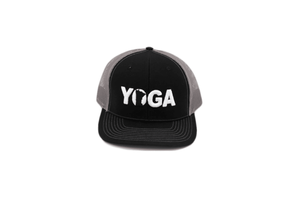 Yoga Minnesota Classic Embroidered Snapback Trucker Hat Black/Charcoal