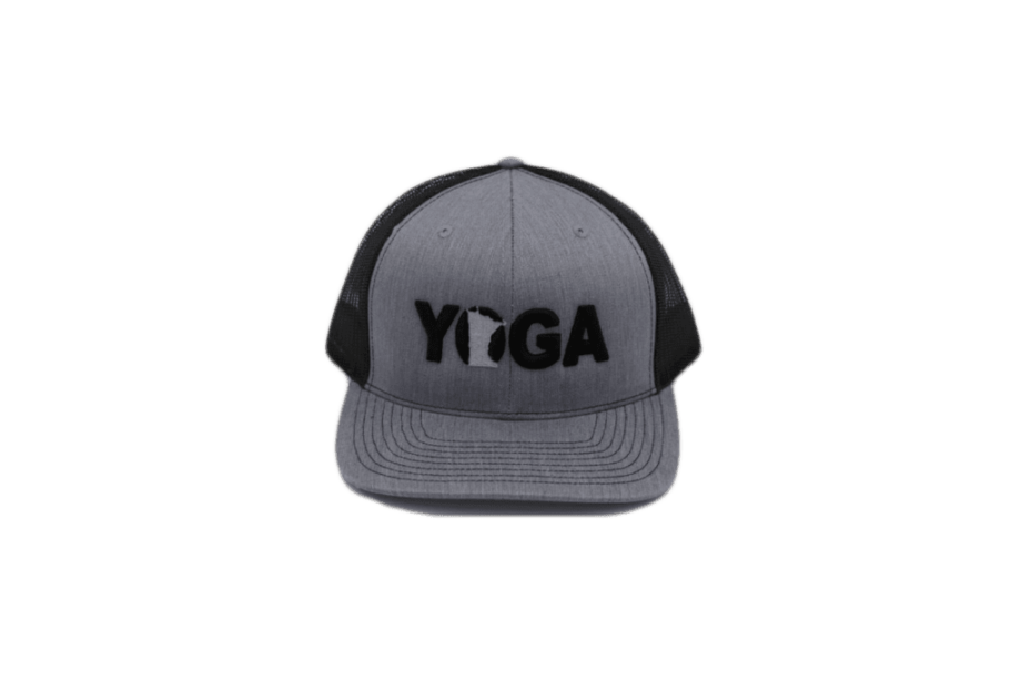 Yoga Brand™ Minnesota Logo Classic Trucker Snapback Hat Gray/Black