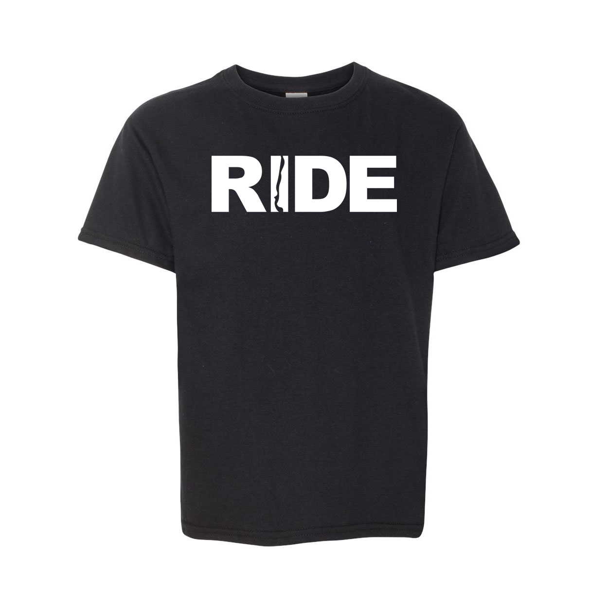Ride Chile Classic Youth T-Shirt Black (White Logo)