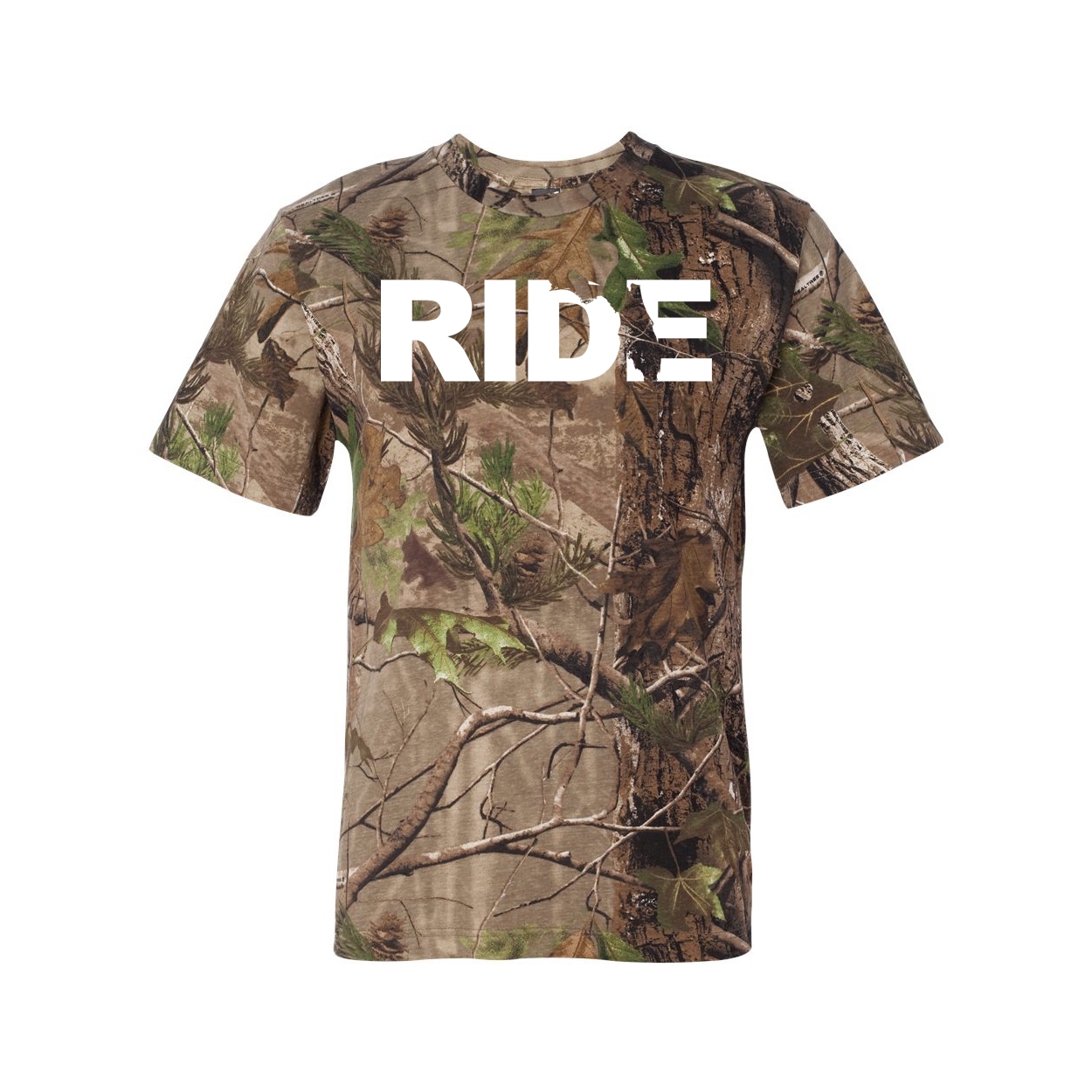 Ride Florida Classic Premium T-Shirt RealTree Camo (White Logo)