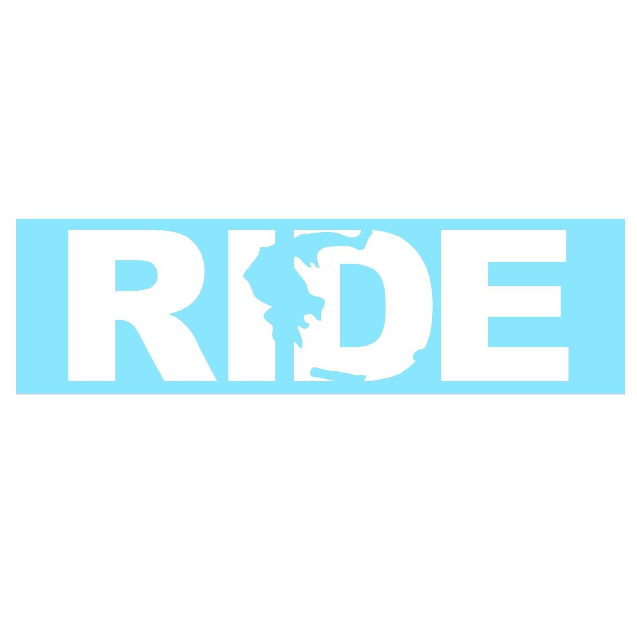 Ride Greece Classic Decal (White Logo)