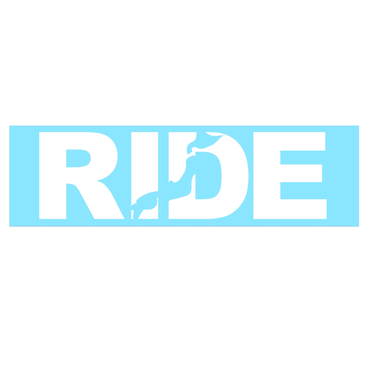 Ride Japan Classic Decal (White Logo)