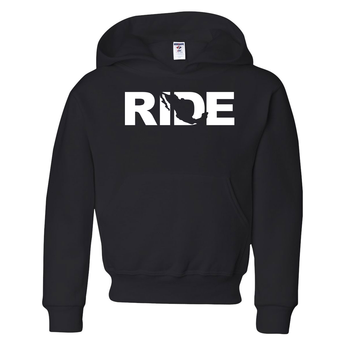 Ride Mexico Classic Youth Sweatshirt Black (White Logo)
