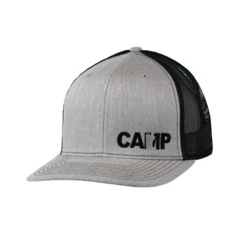 Camp Minnesota Night Out Trucker Snapback Hat Gray_Black