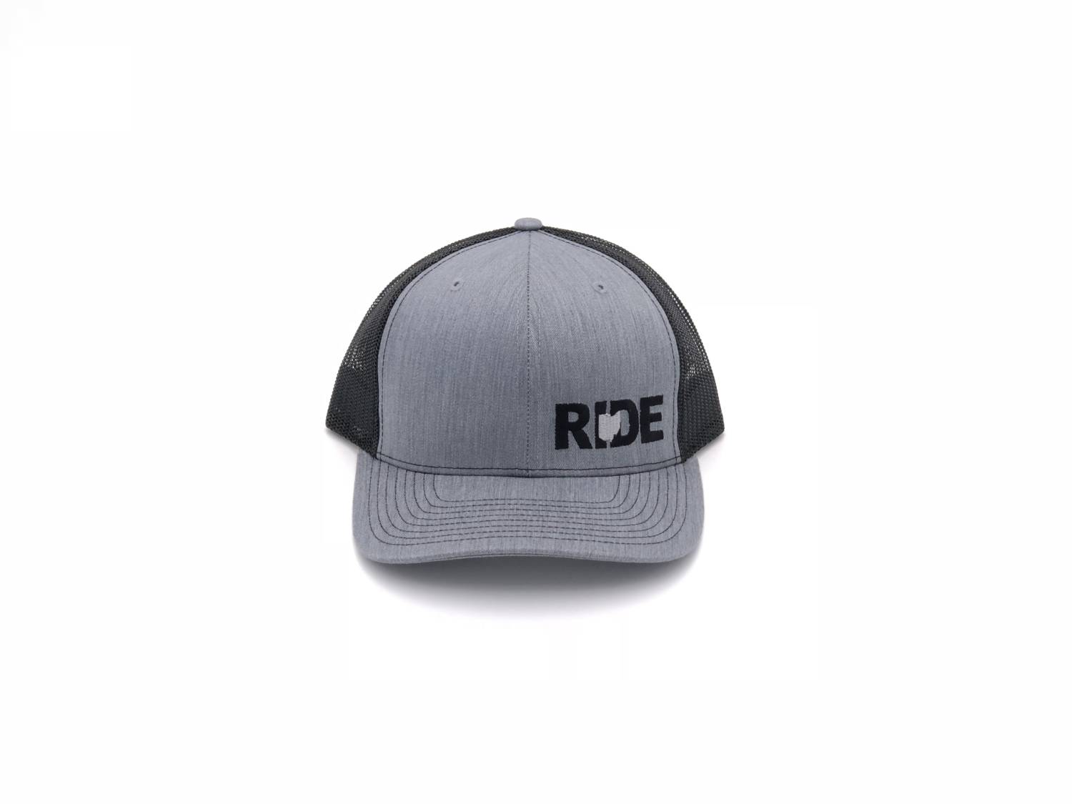 Ride Ohio Classic Pro Night Out Embroidered Snapback Trucker Hat Heather Gray/Black