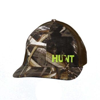 Hunt Minnesota Youth Night Out Trucker Snapback Hat Camo_Neon Yellow