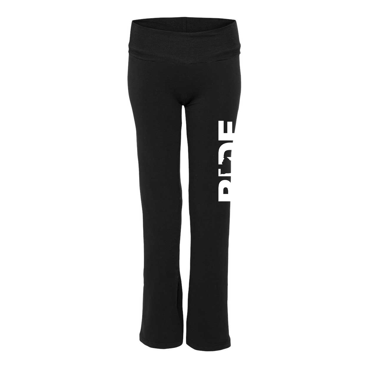 Ride Minnesota Classic Womens Yoga Pants Black (White Logo)