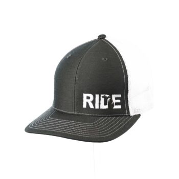 Ride Michigan Night Out Trucker Snapback Hat Gray_White