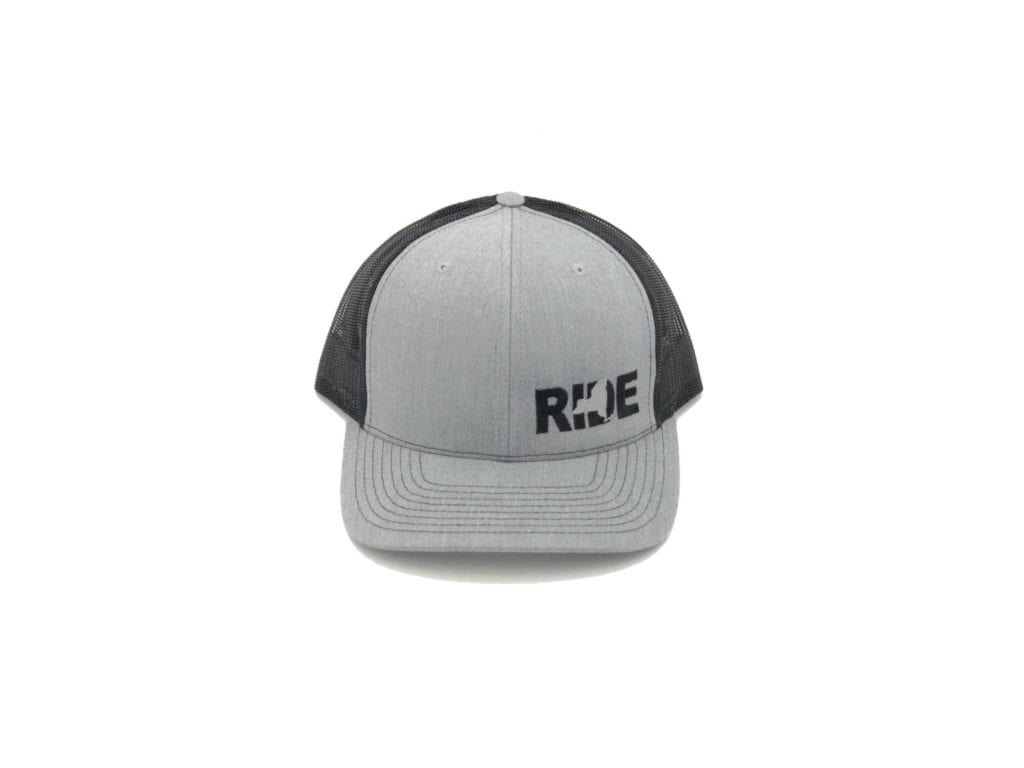 Ride New York Night Out Embroidered Snapback Trucker Hat Heather Gray/Black