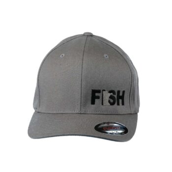 Fish Minnesota Youth Night Out Trucker Snapback Hat Gray_Black