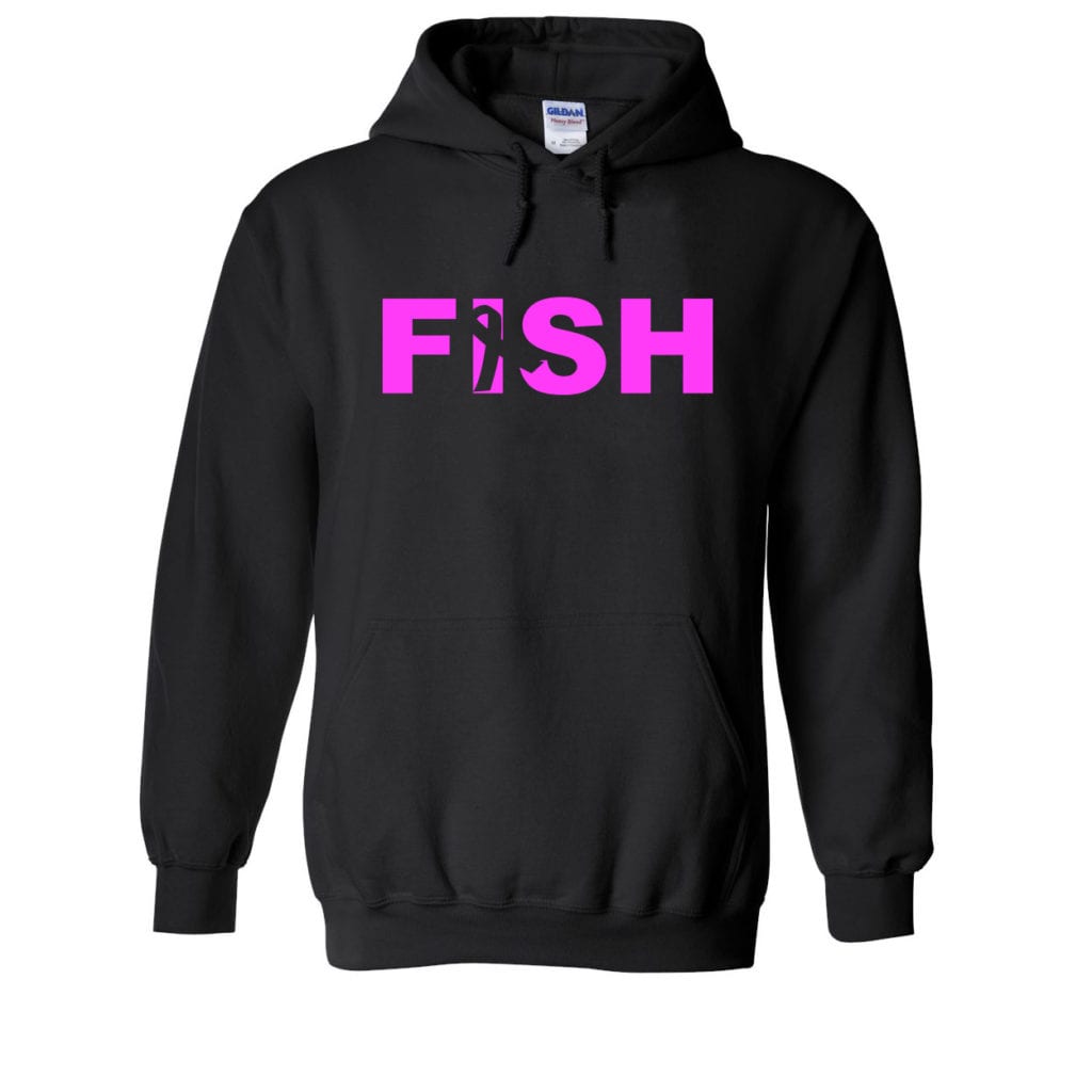 Fish Ribbon Logo Classic Sweatshirt Black (White Logo)