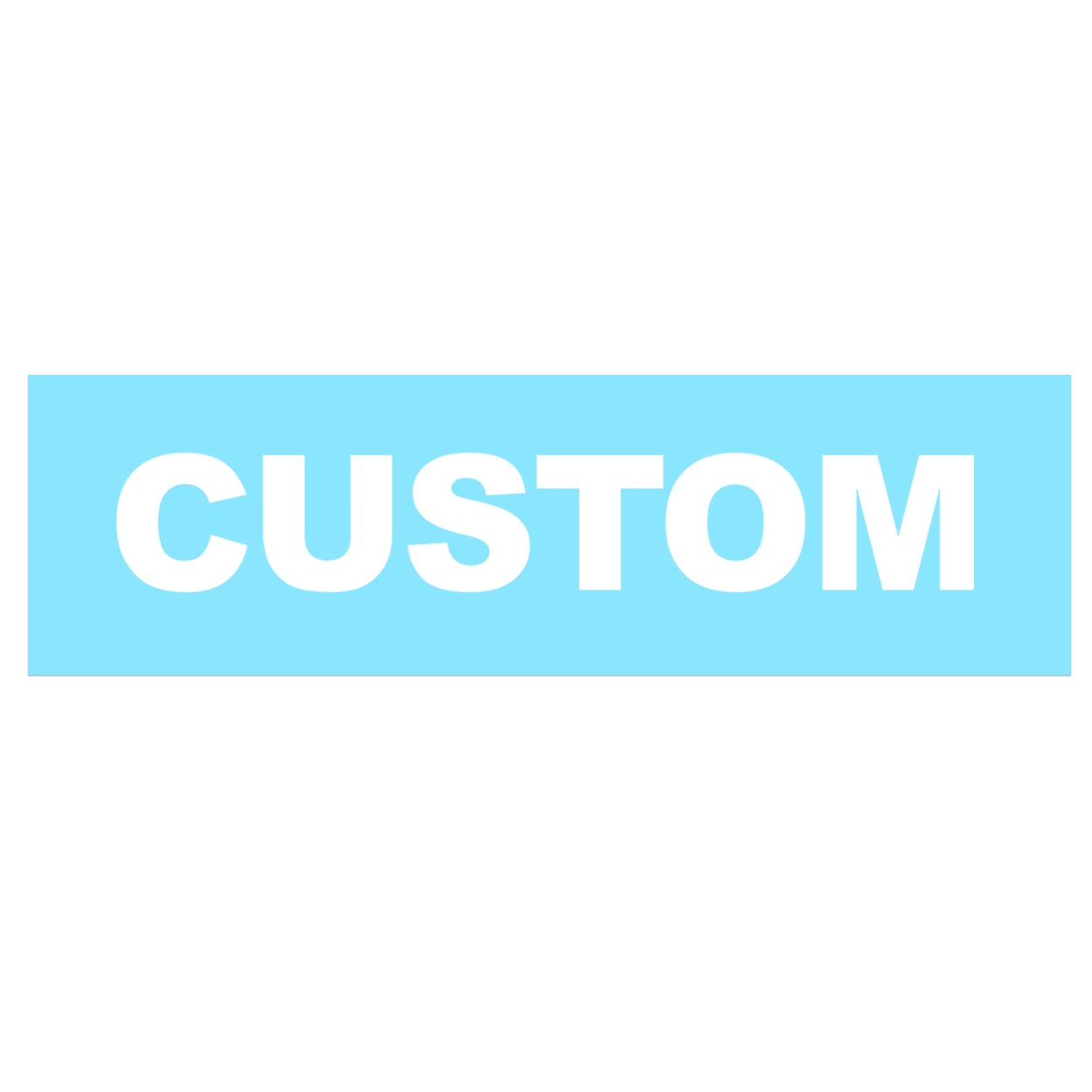 Custom Life Brand Logo Classic Decal (White Logo)