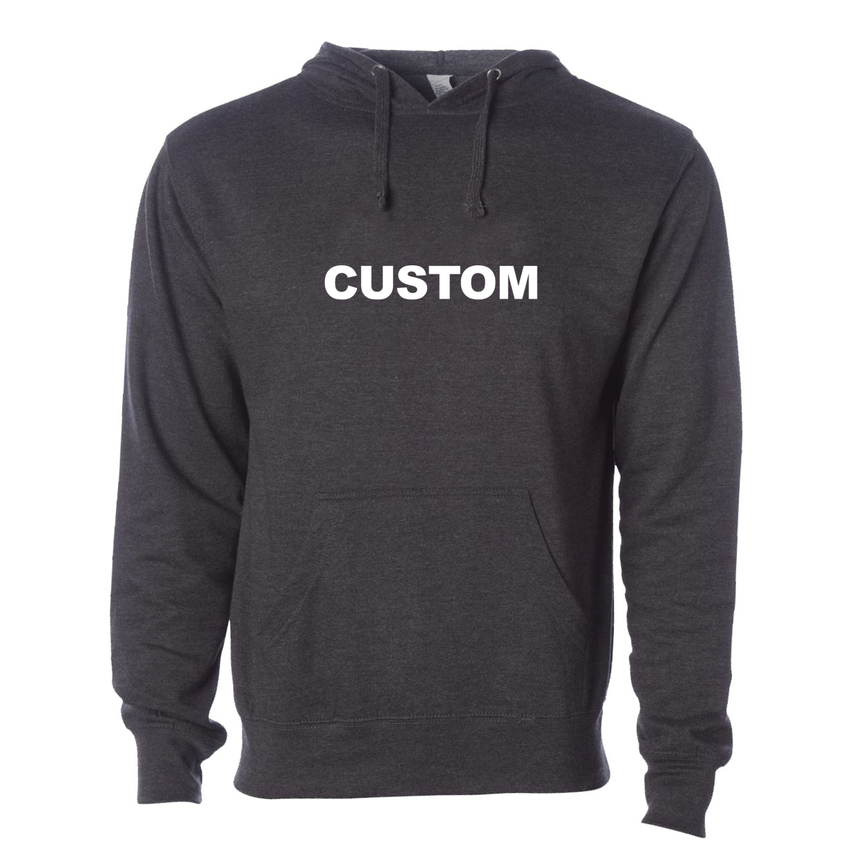 Custom Life Brand Logo Classic Sweatshirt Dark Heather Gray