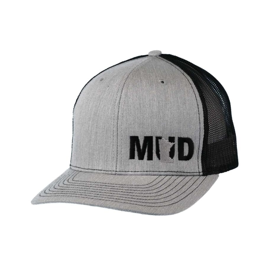 Mud Minnesota Night Out Trucker Snapback Hat Gray_Black