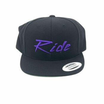 Purple-Ride-Brand-Minnesota-Local-Series-Classic-Flat-Brim-Snapback-Hat-Black