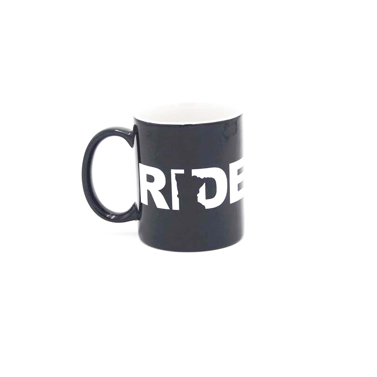 Ride Minnesota Classic Coffee Cup Mug Black/White (White Logo)