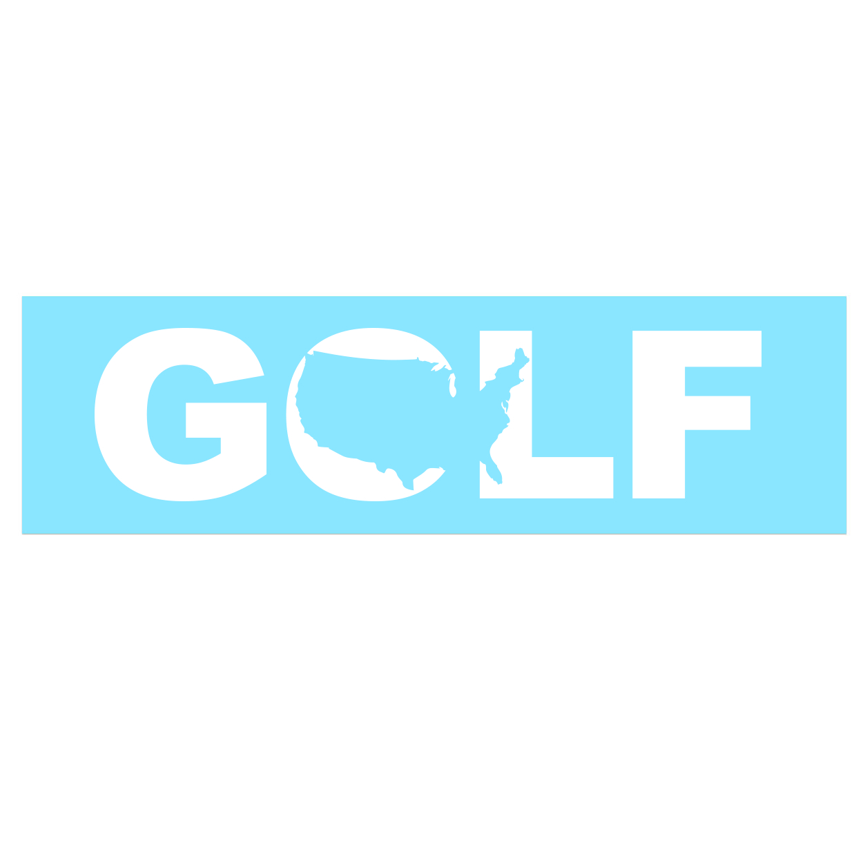 Golf United States Classic Decal (White Logo)