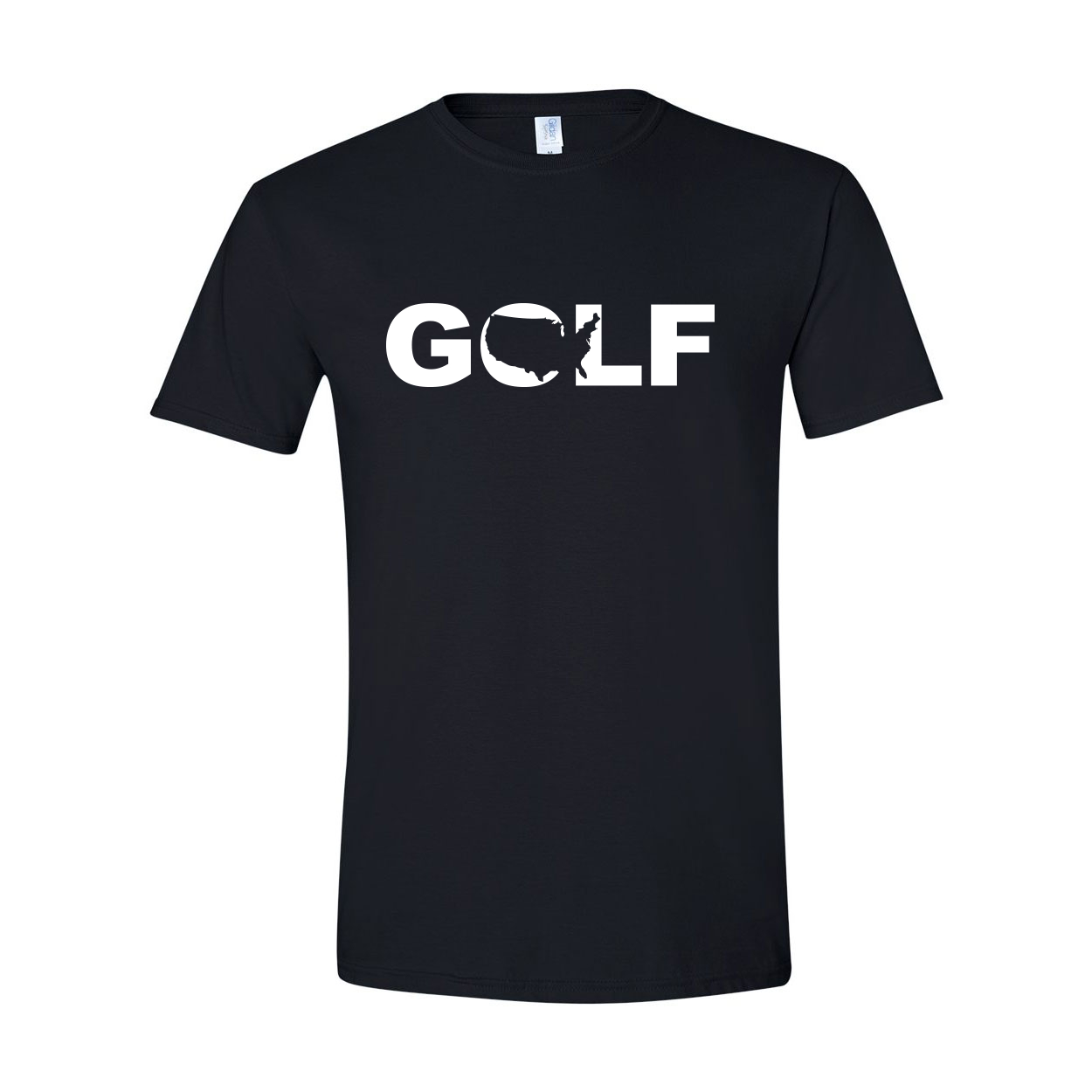 Golf United States Classic T-Shirt Black (White Logo)