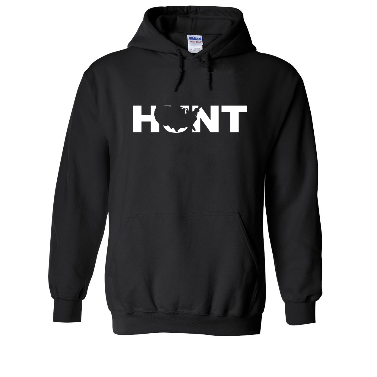 Hunt United States Classic Sweatshirt Black (White Logo)