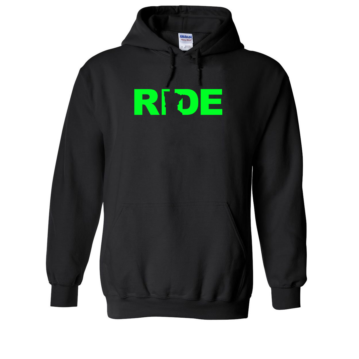 Ride Minnesota Classic Sweatshirt Black (Green Logo)