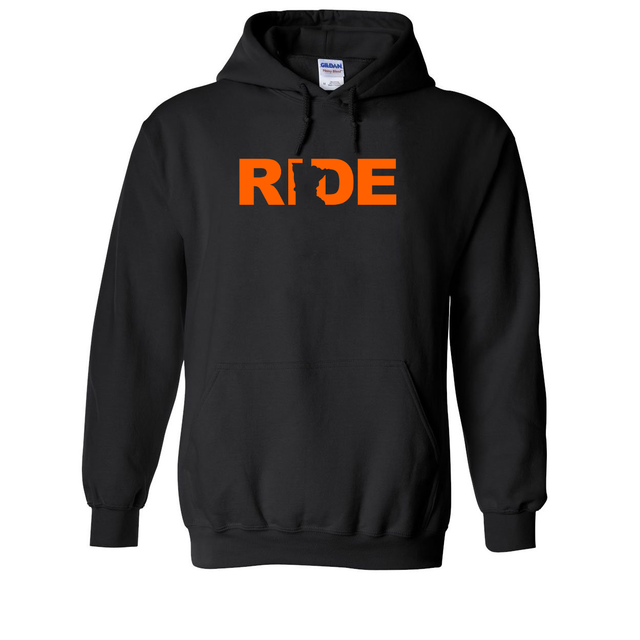 Ride Minnesota Classic Sweatshirt Black (Orange Logo)