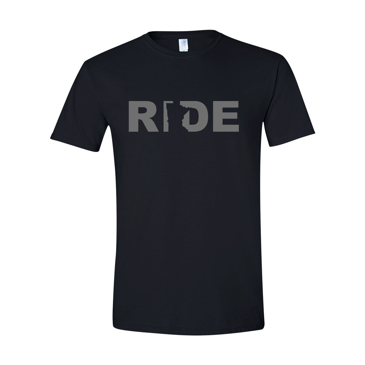 Ride Minnesota Classic T-Shirt Black (Gray Logo)