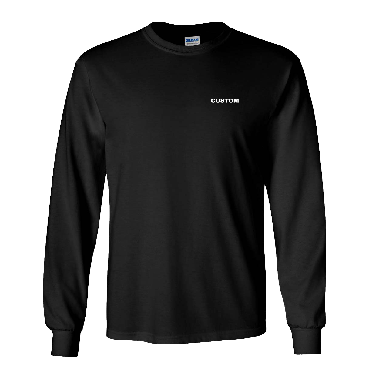 Custom Life Brand Logo Night Out Long Sleeve T-Shirt Black