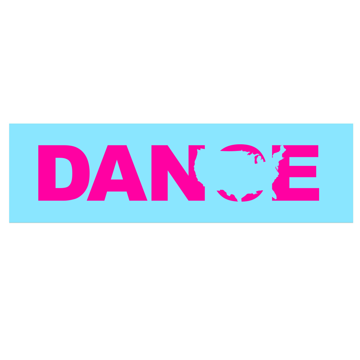 Dance United States Classic Decal (Pink Logo)