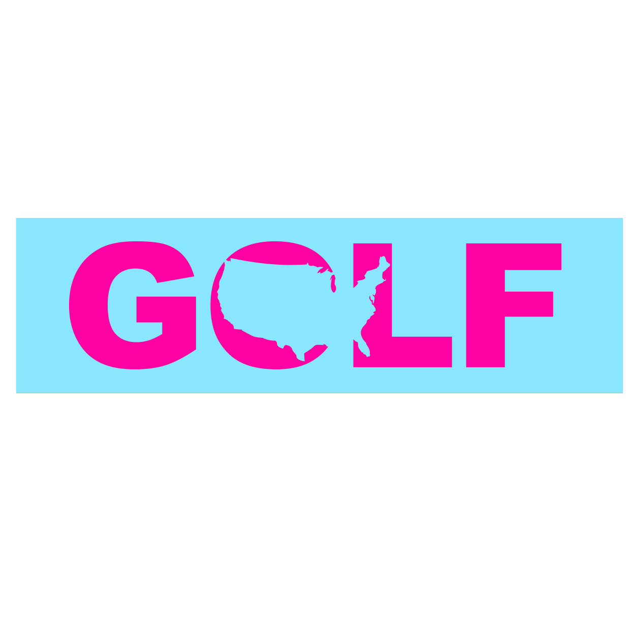 Golf United States Classic Decal (Pink Logo)