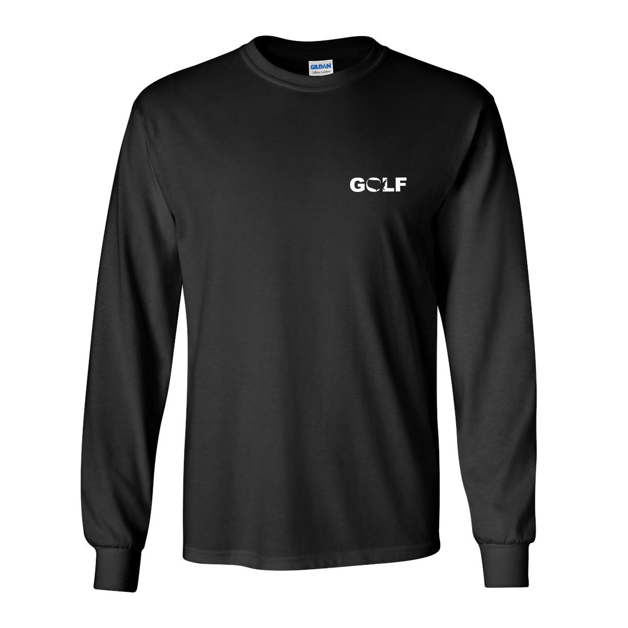 Golf United States Night Out Long Sleeve T-Shirt Black (White Logo)