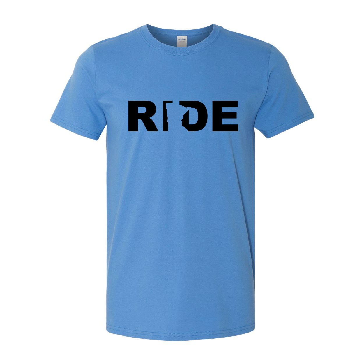 Ride Minnesota Classic T-Shirt Iris Blue (Black Logo)