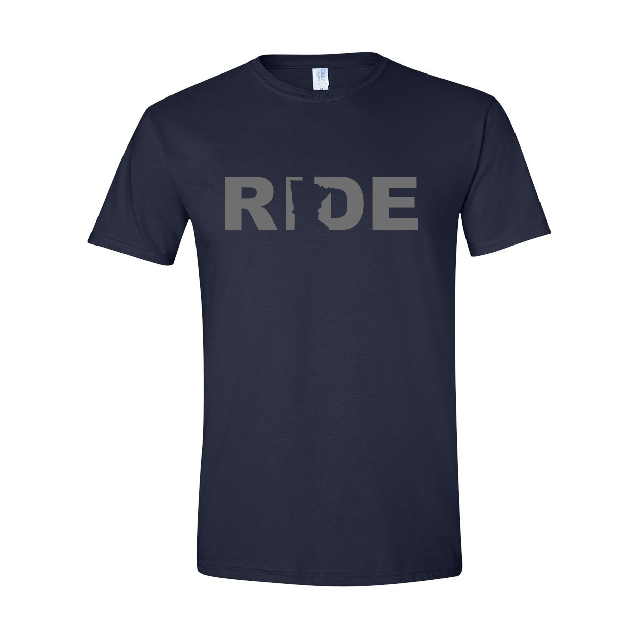 Ride Minnesota Classic T-Shirt Navy (Gray Logo)