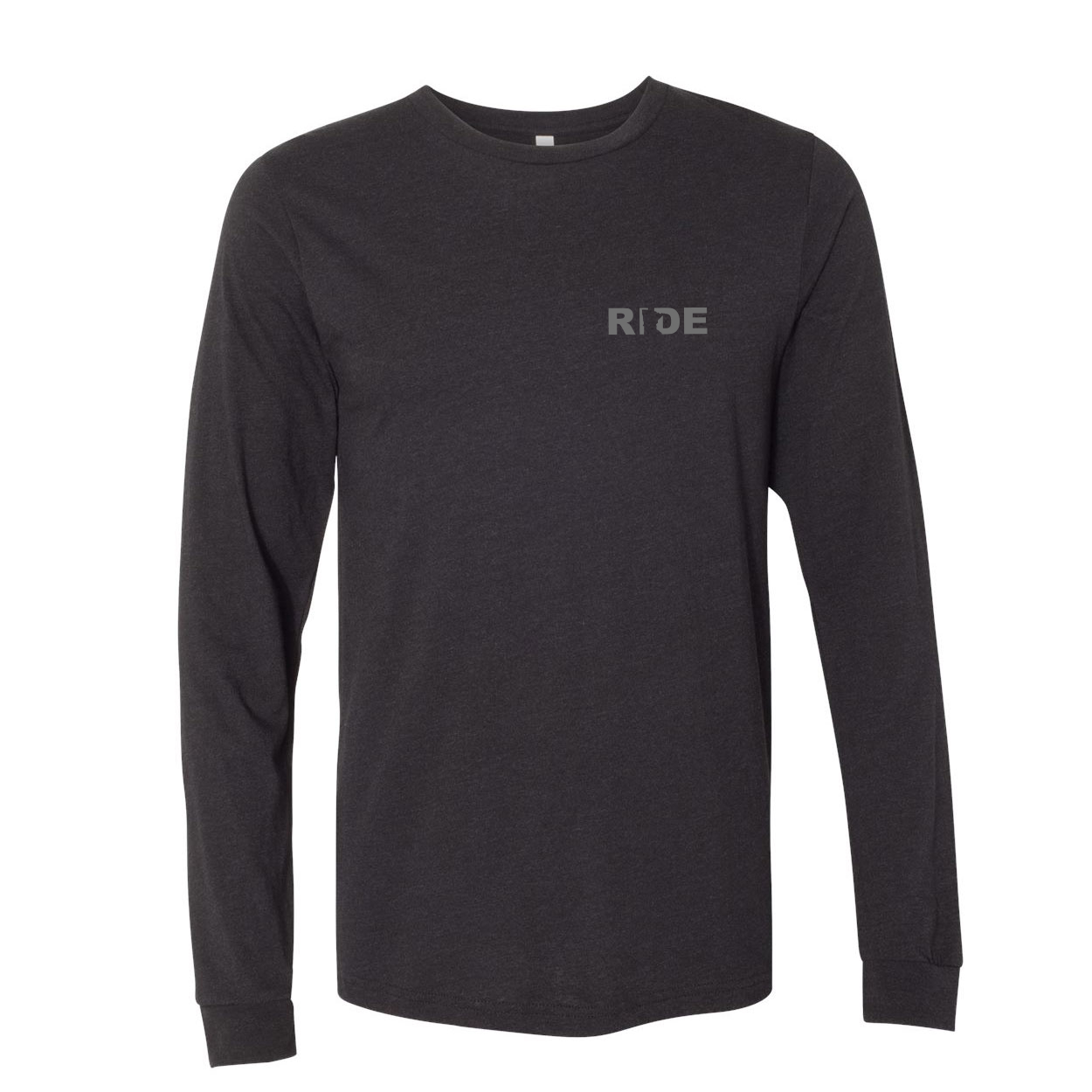 Ride Minnesota Night Out Premium Long Sleeve T-Shirt Black (Gray Logo)