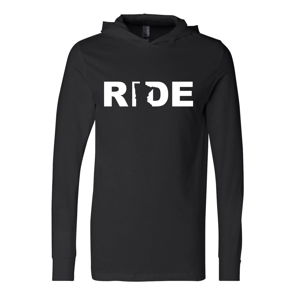 Ride Minnesota Classic Ultra Lightweight Sweatshirt Black (White Logo)