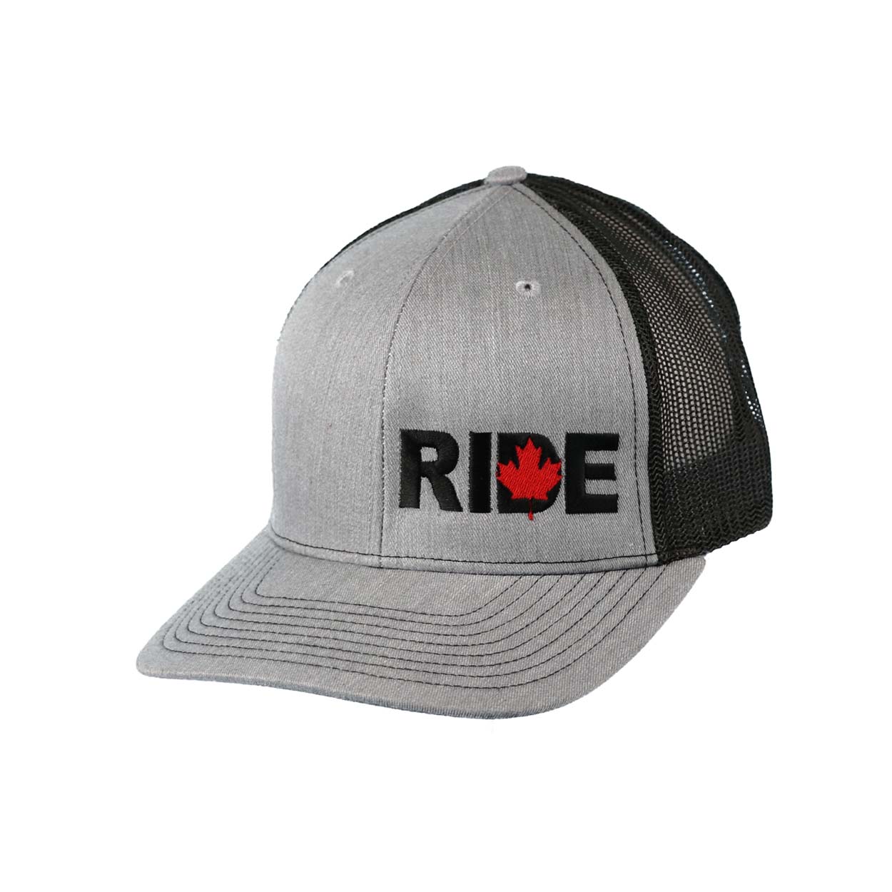 Ride Canada Night Out Pro Embroidered Snapback Trucker Hat Heather Gray/Black