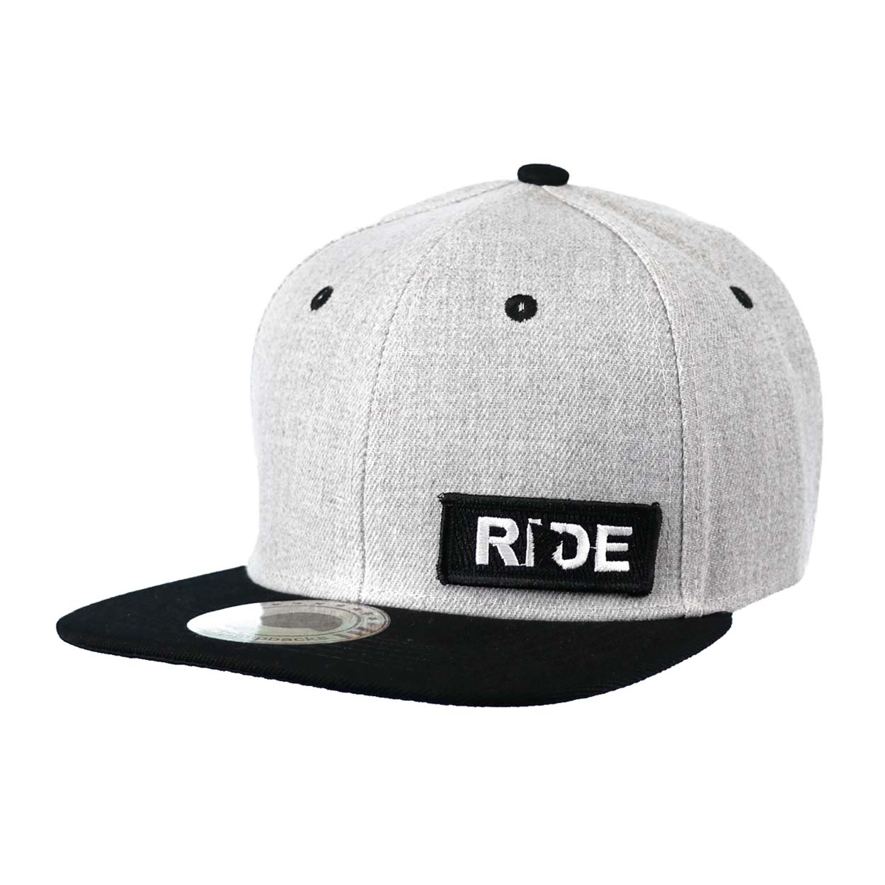 Ride Minnesota Night Out Embroidered Patch Snapback Flat Brim Hat Gray/Patch