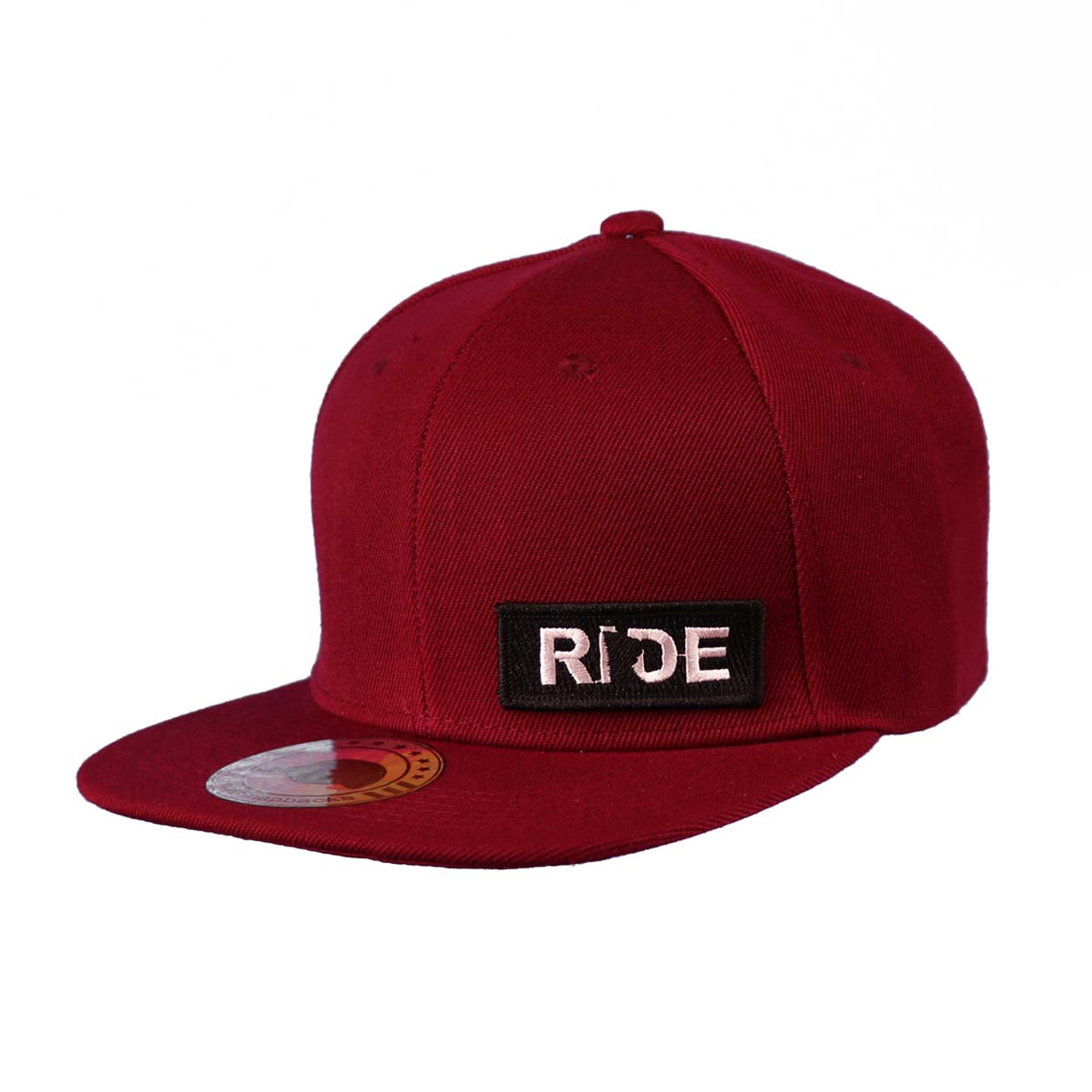 Ride Minnesota Night Out Embroidered Patch Snapback Flat Brim Hat Red