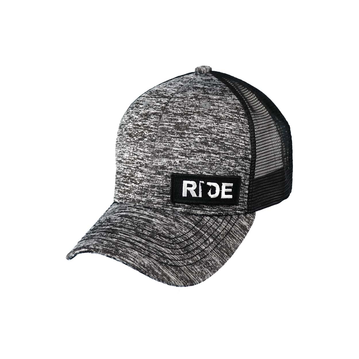 Ride Minnesota Night Out Embroidered Patch Snapback Trucker Hat Heather Gray