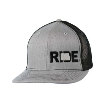 Ride North Dakota Night Out Trucker Snapback Hat Gray_Black