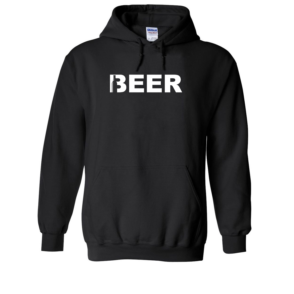 Beer Bottle Logo Classic Sweatshirt Black (White Logo)
