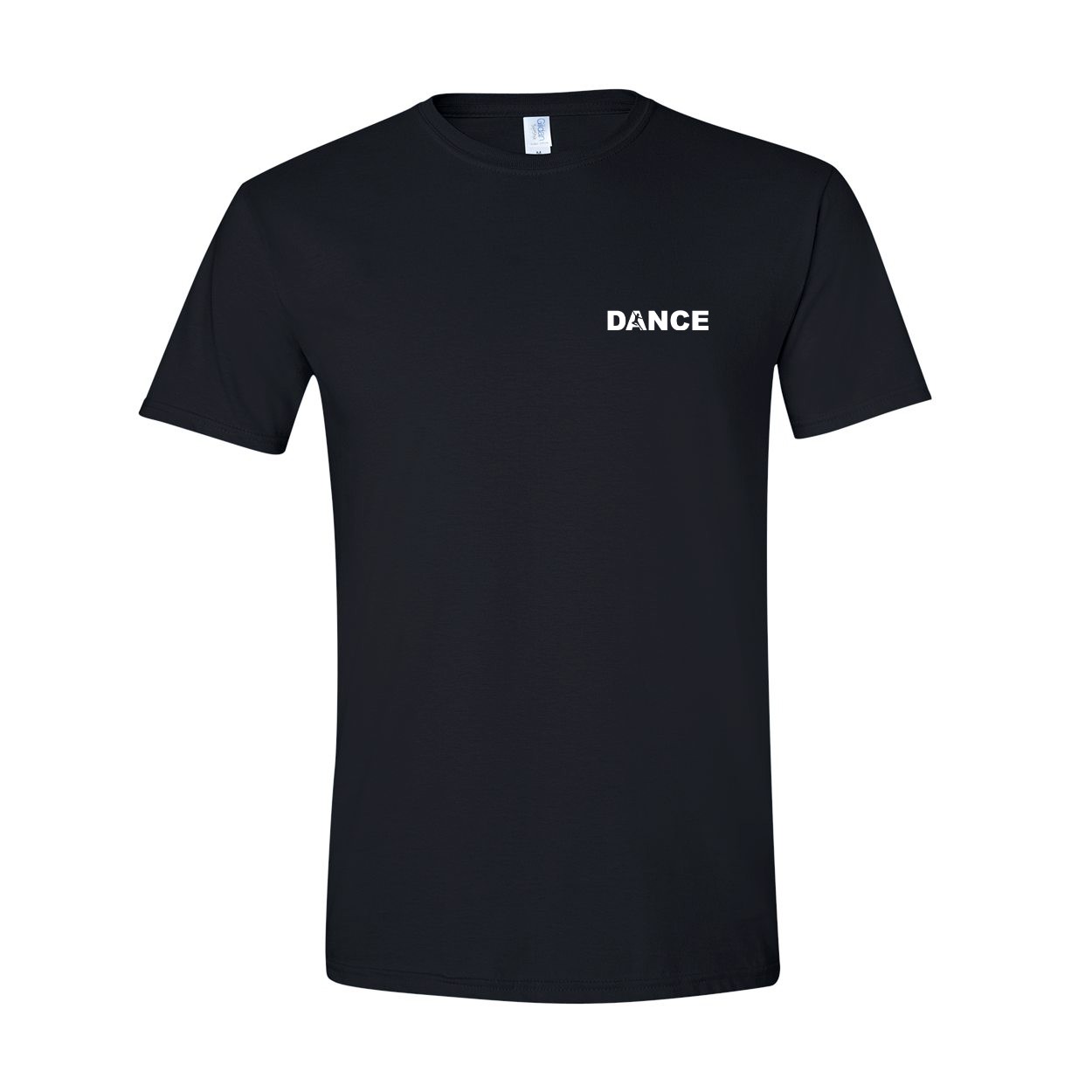 Dance Silhouette Logo Night Out T-Shirt Black (White Logo)
