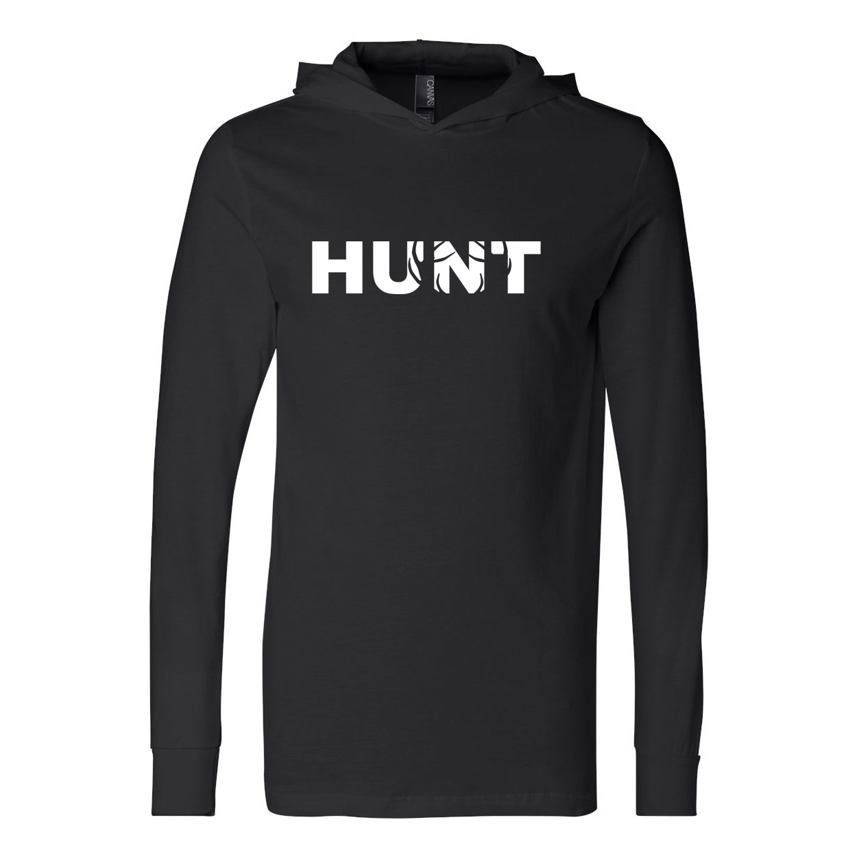 Hunt Rack Logo Classic Ultra Lightweight Sweatshirt Black (White Logo)