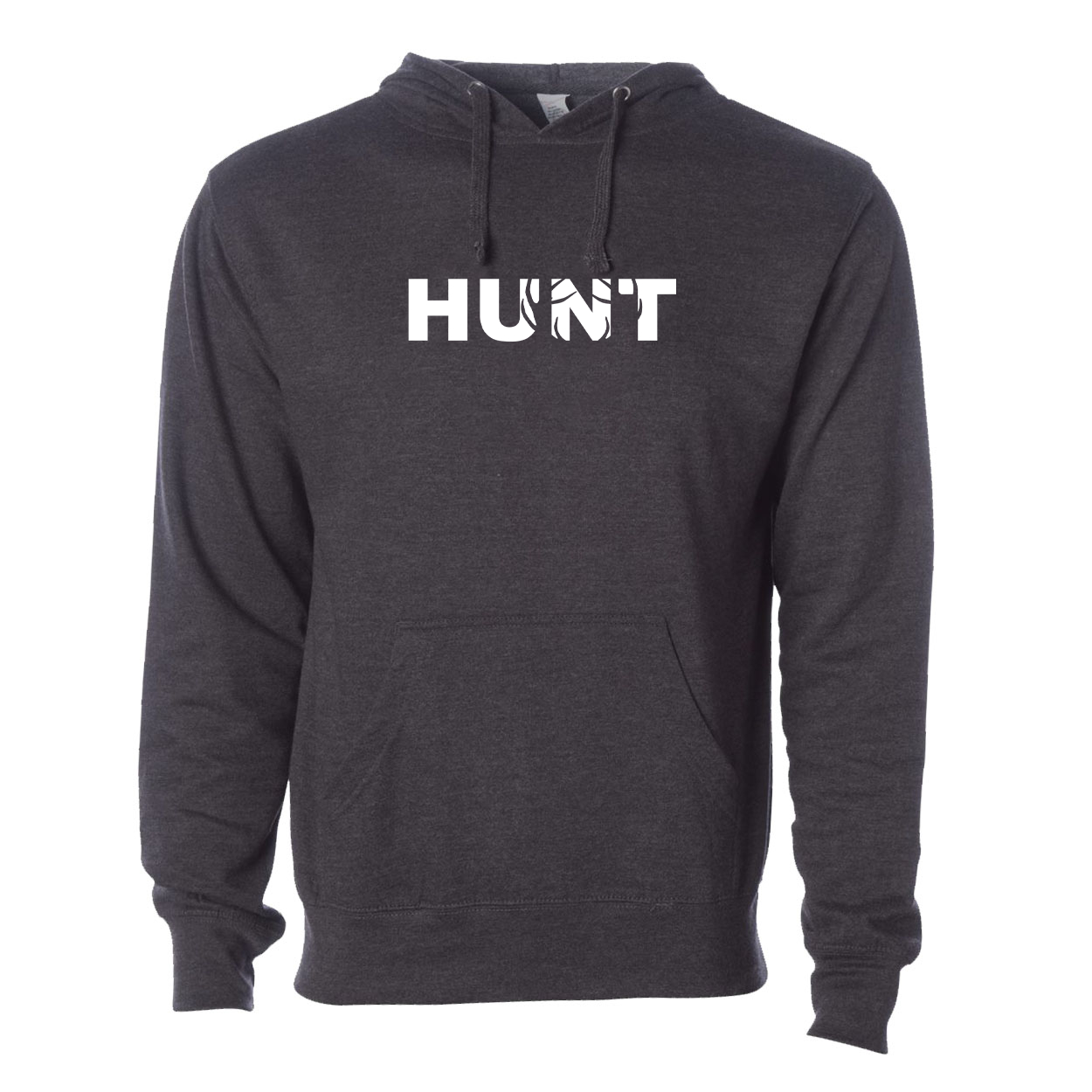 Hunt Rack Logo Classic Sweatshirt Dark Heather Gray (White Logo)