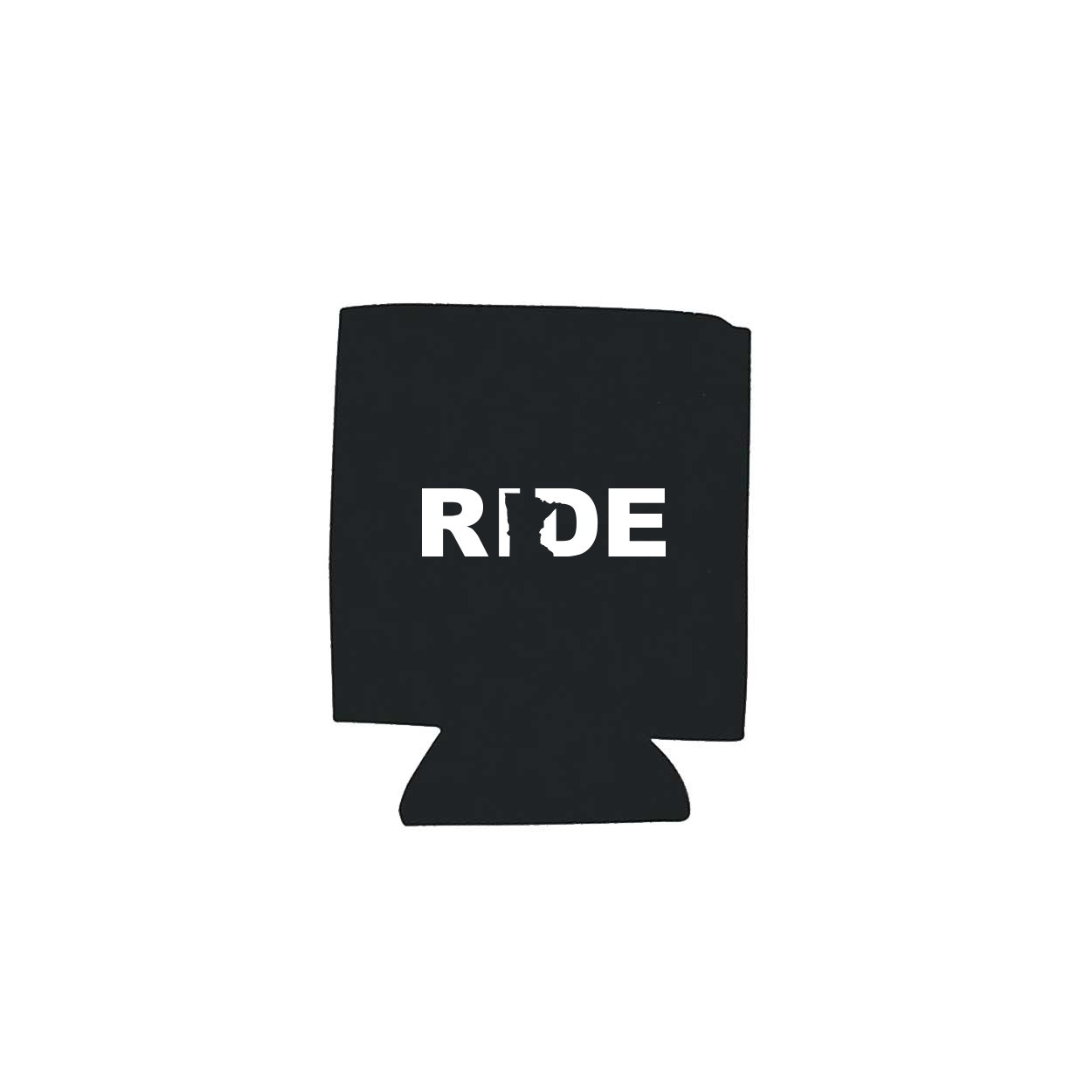 Ride Minnesota Koozie Black (White Logo)